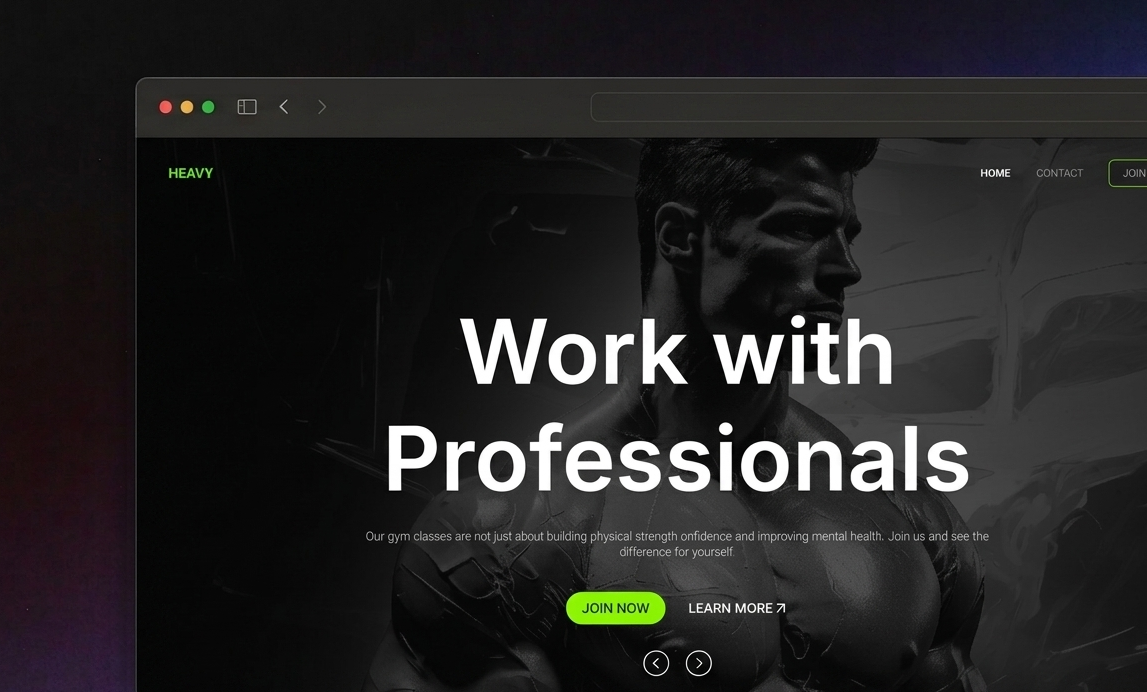 Gym Fitness Website